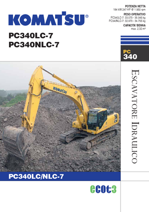 Bageri gusjeničari Komatsu PC340NLC-7