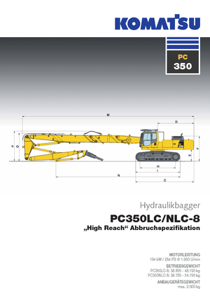Bageri gusjeničari Komatsu PC350HRD-8