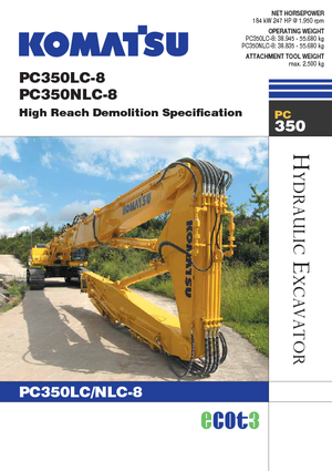 Bageri gusjeničari Komatsu PC350NLC-8