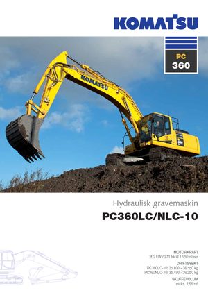 Bageri gusjeničari Komatsu PC360LC-10