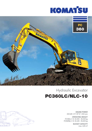 Bageri gusjeničari Komatsu PC360LC-10