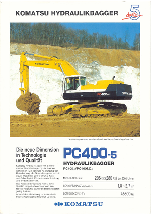 Bageri gusjeničari Komatsu PC400LC-5