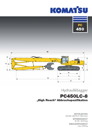 Bageri gusjeničari Komatsu PC450HRD-8