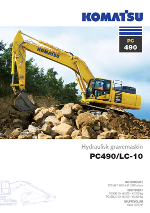 Bageri gusjeničari Komatsu PC490LC-10