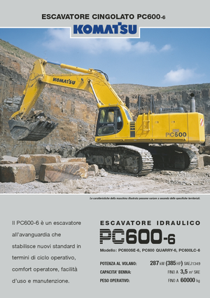 Bageri gusjeničari Komatsu PC600-6