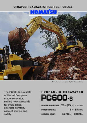 Bageri gusjeničari Komatsu PC600-6