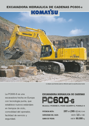 Bageri gusjeničari Komatsu PC600-6