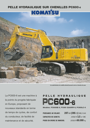 Bageri gusjeničari Komatsu PC600-6