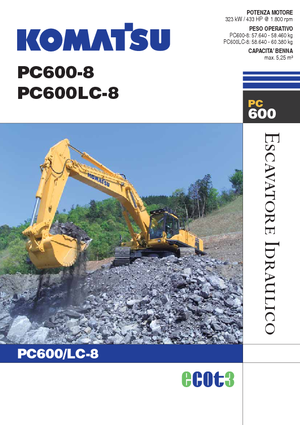 Bageri gusjeničari Komatsu PC600-8