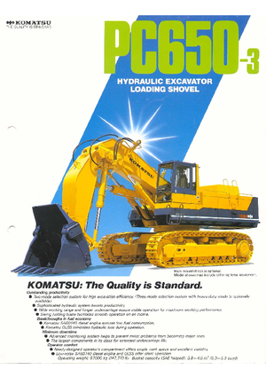 Bageri gusjeničari Komatsu PC650-3