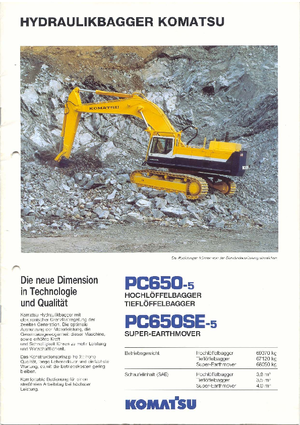 Bageri gusjeničari Komatsu PC650SE-5
