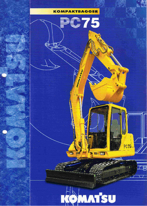 Bageri gusjeničari Komatsu PC75-1