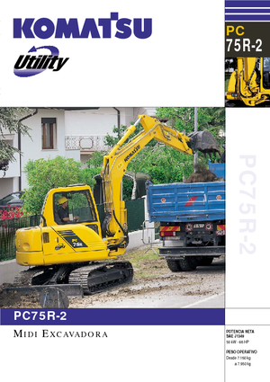 Bageri gusjeničari Komatsu PC75R-2