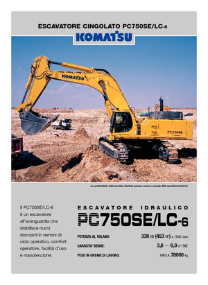 Bageri gusjeničari Komatsu PC750SE-6