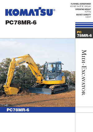 Bageri gusjeničari Komatsu PC78MR-6