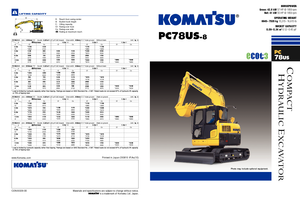Bageri gusjeničari Komatsu PC78US-8