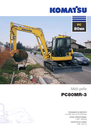 Bageri gusjeničari Komatsu PC80MR-3