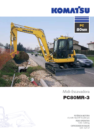 Bageri gusjeničari Komatsu PC80MR-3