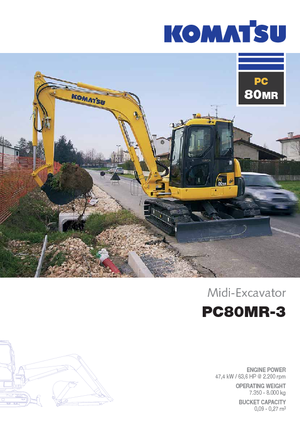 Bageri gusjeničari Komatsu PC80MR-3