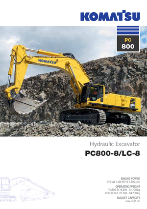 Bageri gusjeničari Komatsu PC800-8 E0