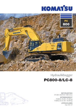 Bageri gusjeničari Komatsu PC800-8 E0