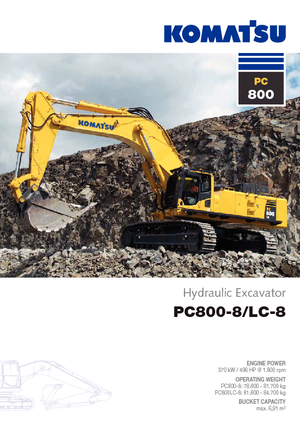 Bageri gusjeničari Komatsu PC800LC-8 E0