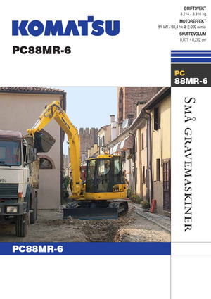 Bageri gusjeničari Komatsu PC88MR-6