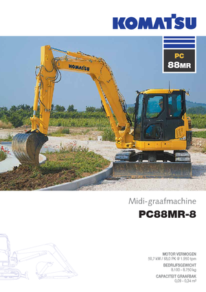 Bageri gusjeničari Komatsu PC88MR-8