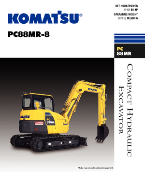Bageri gusjeničari Komatsu PC88MR-8