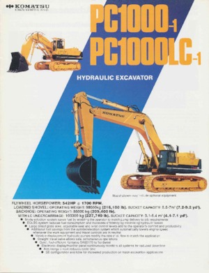 Bageri gusjeničari Komatsu PC1000-1