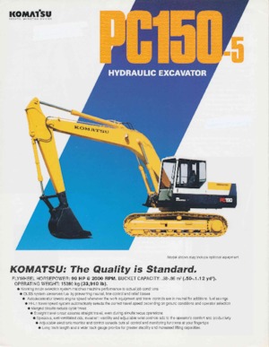 Bageri gusjeničari Komatsu PC150-5
