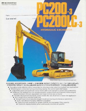 Bageri gusjeničari Komatsu PC200-3