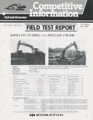 Bageri gusjeničari Komatsu PC280LC-3