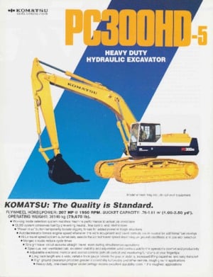 Bageri gusjeničari Komatsu PC300HD-5