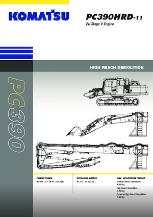 Bageri gusjeničari Komatsu PC390HRD-11E0