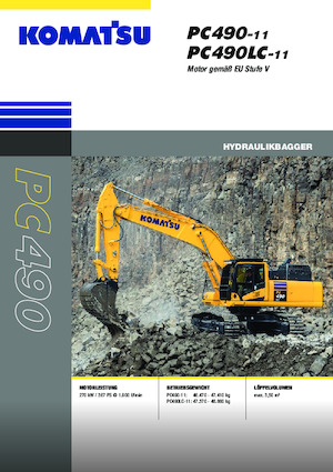 Bageri gusjeničari Komatsu PC490LC-11E0