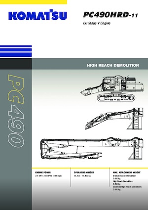 Bageri gusjeničari Komatsu PC490HRD-11E0