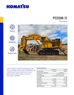 Bageri gusjeničari Komatsu PC5500-11