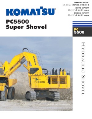 Bageri gusjeničari Komatsu PC5500