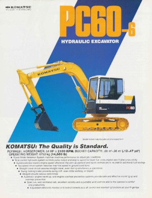 Bageri gusjeničari Komatsu PC60-6