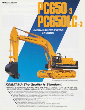 Bageri gusjeničari Komatsu PC650LC-3