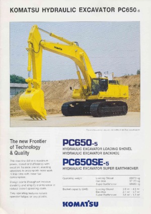 Bageri gusjeničari Komatsu PC650SE-5