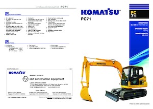 Bageri gusjeničari Komatsu PC71