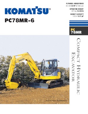 Bageri gusjeničari Komatsu PC78MR-6