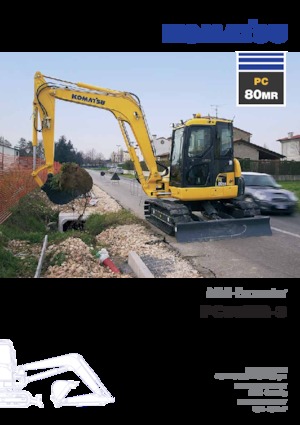 Bageri gusjeničari Komatsu PC80MR-3