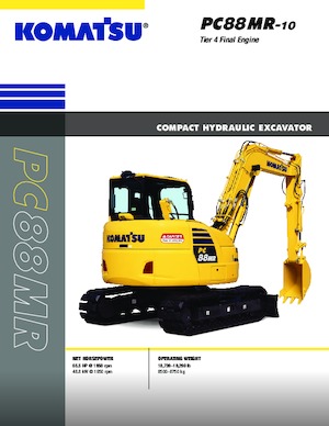 Bageri gusjeničari Komatsu PC88MR-10