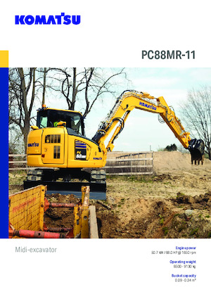 Bageri gusjeničari Komatsu PC88MR-11 