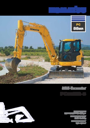 Bageri gusjeničari Komatsu PC88MR-8