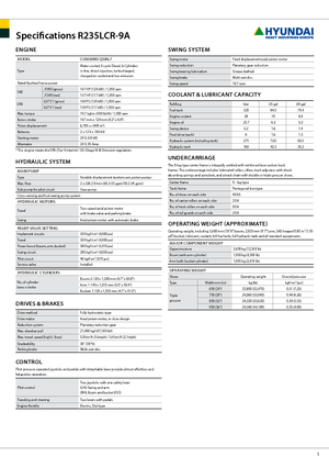 Bageri gusjeničari Hyundai R 235 LCR-9 A