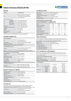 Bageri gusjeničari Hyundai R 235 LCR-9 A